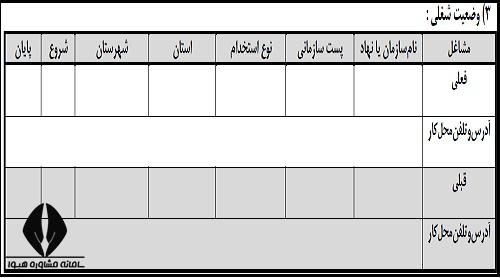  بررسی وضعیت شغلی صلاحیت عمومی آزمون دکتری 